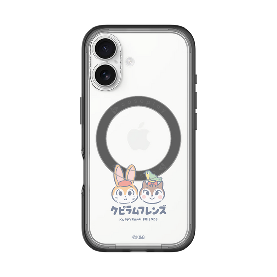 スリムプロテクションプレミアムケース with MagSafe［ クピラムフレンズ - ロゴ - 仲良し ］