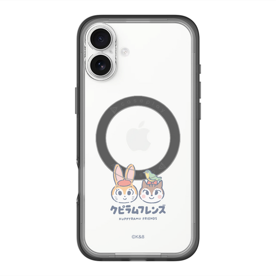 スリムプロテクションプレミアムケース with MagSafe［ クピラムフレンズ - ロゴ - 仲良し ］