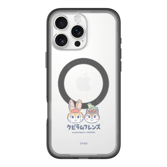 スリムプロテクションプレミアムケース with MagSafe［ クピラムフレンズ - ロゴ - 仲良し ］