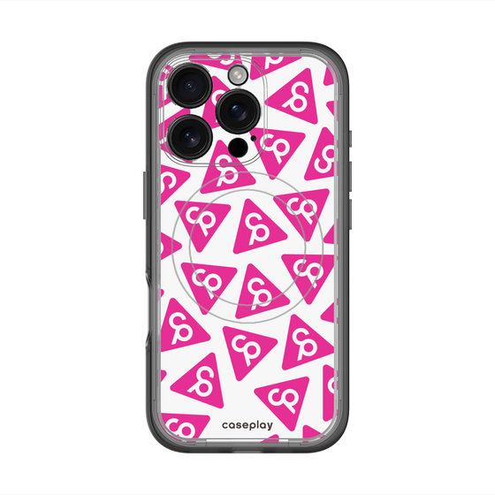 スリムプロテクションプレミアムケース with MagSafe［ オリジナル - CASEPLAYロゴマーク - ピンク ］
