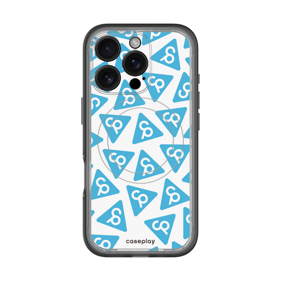 スリムプロテクションプレミアムケース with MagSafe［ オリジナル - CASEPLAYロゴマーク - ライトブルー ］