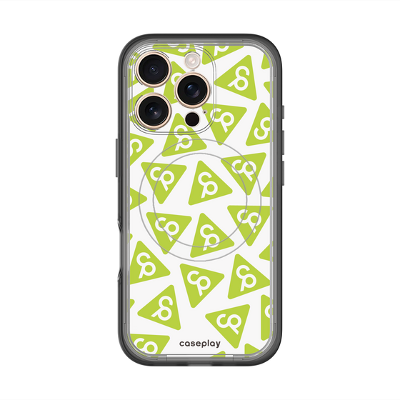 スリムプロテクションプレミアムケース with MagSafe［ オリジナル - CASEPLAYロゴマーク - グリーン ］