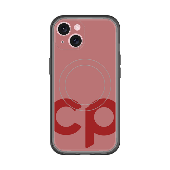 スリムプロテクションプレミアムケース with MagSafe［ オリジナル - CASEPLAYイニシャル - レッド ］