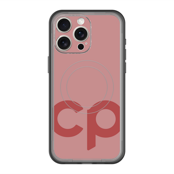 スリムプロテクションプレミアムケース with MagSafe［ オリジナル - CASEPLAYイニシャル - レッド ］