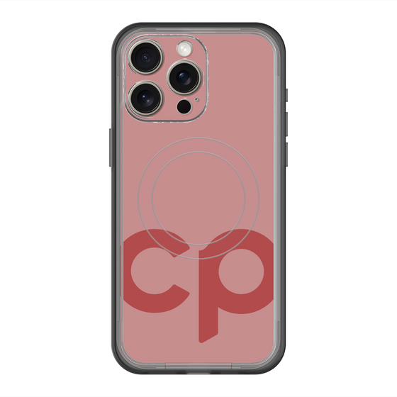 スリムプロテクションプレミアムケース with MagSafe［ オリジナル - CASEPLAYイニシャル - レッド ］