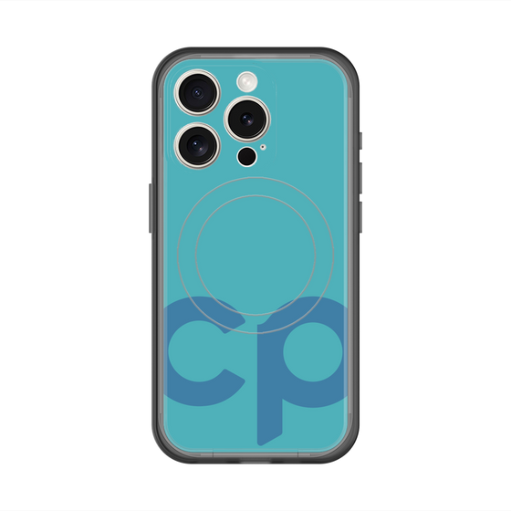 スリムプロテクションプレミアムケース with MagSafe［ オリジナル - CASEPLAYイニシャル - ライトブルー ］