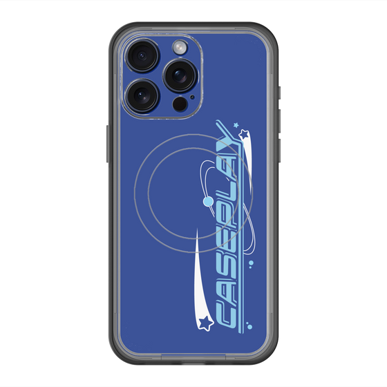 スリムプロテクションプレミアムケース with MagSafe［ オリジナル - Y2Kアレンジ - ブルー ］