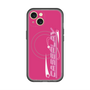 スリムプロテクションプレミアムケース with MagSafe［ オリジナル - Y2Kアレンジ - ピンク ］