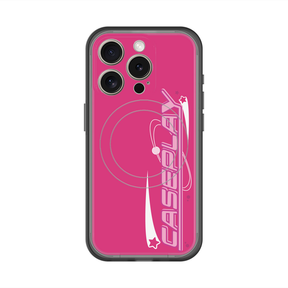 スリムプロテクションプレミアムケース with MagSafe［ オリジナル - Y2Kアレンジ - ピンク ］