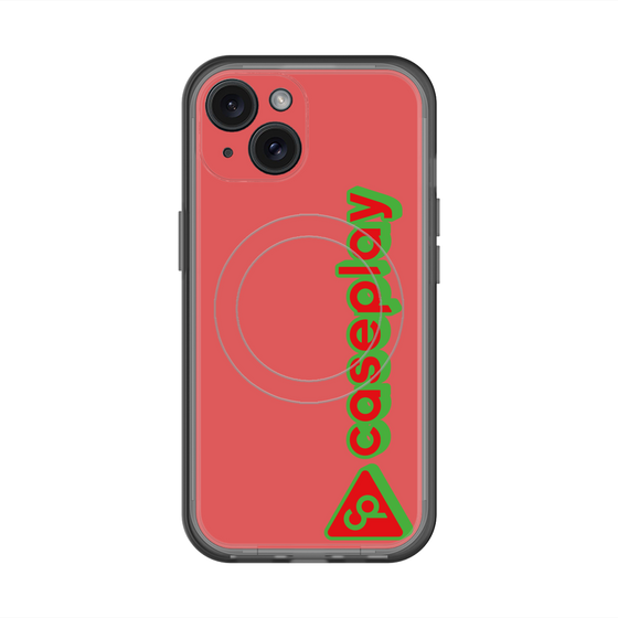 スリムプロテクションプレミアムケース with MagSafe［ オリジナル - CASEPLAYロゴタイプ - レッド ］
