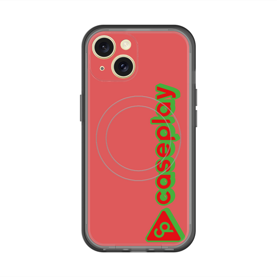 スリムプロテクションプレミアムケース with MagSafe［ オリジナル - CASEPLAYロゴタイプ - レッド ］