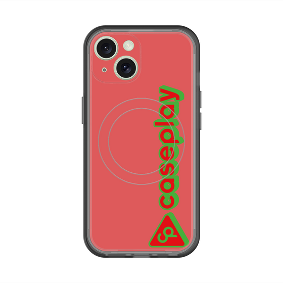 スリムプロテクションプレミアムケース with MagSafe［ オリジナル - CASEPLAYロゴタイプ - レッド ］