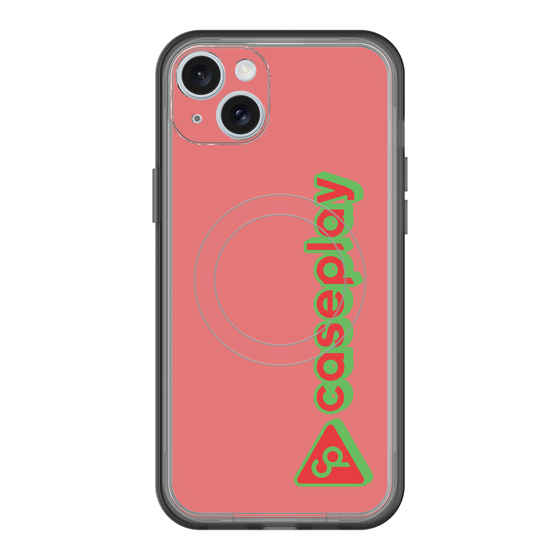 スリムプロテクションプレミアムケース with MagSafe［ オリジナル - CASEPLAYロゴタイプ - レッド ］