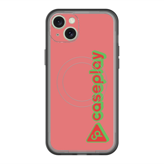スリムプロテクションプレミアムケース with MagSafe［ オリジナル - CASEPLAYロゴタイプ - レッド ］