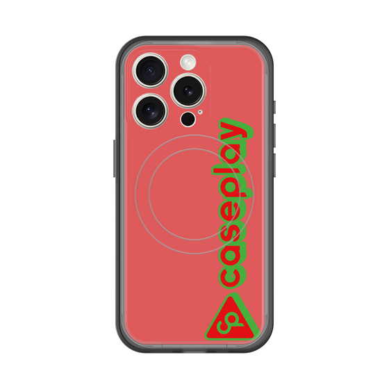 スリムプロテクションプレミアムケース with MagSafe［ オリジナル - CASEPLAYロゴタイプ - レッド ］