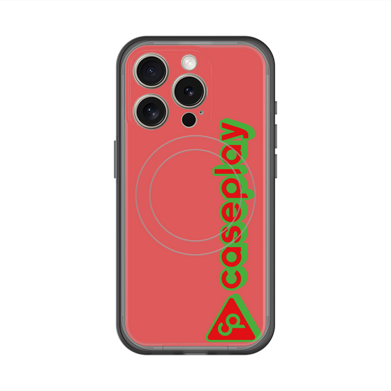 スリムプロテクションプレミアムケース with MagSafe［ オリジナル - CASEPLAYロゴタイプ - レッド ］