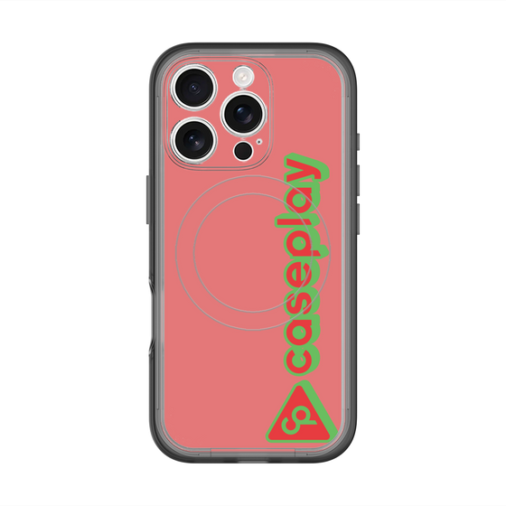 スリムプロテクションプレミアムケース with MagSafe［ オリジナル - CASEPLAYロゴタイプ - レッド ］