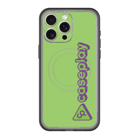 スリムプロテクションプレミアムケース with MagSafe［ オリジナル - CASEPLAYロゴタイプ - グリーン ］