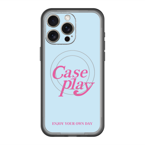スリムプロテクションプレミアムケース with MagSafe［ オリジナル - ENJOY YOUR OWN DAY - ライトブルー ］