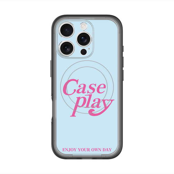 スリムプロテクションプレミアムケース with MagSafe［ オリジナル - ENJOY YOUR OWN DAY - ライトブルー ］