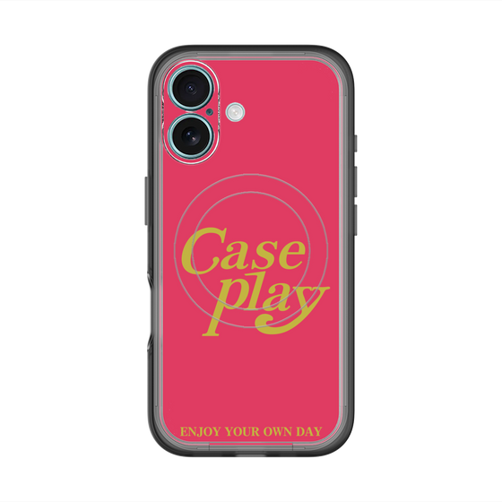 スリムプロテクションプレミアムケース with MagSafe［ オリジナル - ENJOY YOUR OWN DAY - レッド ］