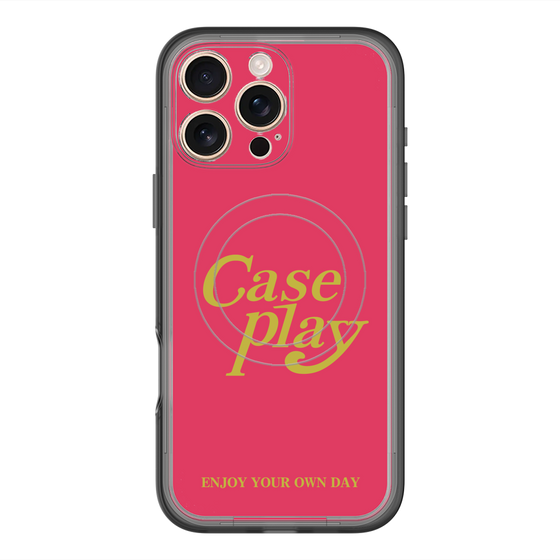 スリムプロテクションプレミアムケース with MagSafe［ オリジナル - ENJOY YOUR OWN DAY - レッド ］
