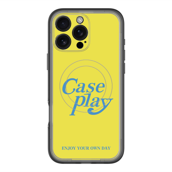 スリムプロテクションプレミアムケース with MagSafe［ オリジナル - ENJOY YOUR OWN DAY - イエロー ］