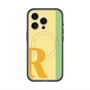 スリムプロテクションプレミアムケース with MagSafe［ オリジナル - initial color line - R yellow ］