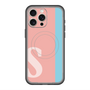 スリムプロテクションプレミアムケース with MagSafe［ オリジナル - initial color line - S pink ］