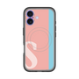 スリムプロテクションプレミアムケース with MagSafe［ オリジナル - initial color line - S pink ］