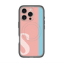 スリムプロテクションプレミアムケース with MagSafe［ オリジナル - initial color line - S pink ］
