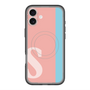 スリムプロテクションプレミアムケース with MagSafe［ オリジナル - initial color line - S pink ］
