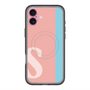 スリムプロテクションプレミアムケース with MagSafe［ オリジナル - initial color line - S pink ］