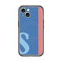 スリムプロテクションプレミアムケース with MagSafe［ オリジナル - initial color line - S blue ］