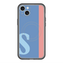 スリムプロテクションプレミアムケース with MagSafe［ オリジナル - initial color line - S blue ］