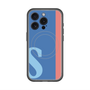 スリムプロテクションプレミアムケース with MagSafe［ オリジナル - initial color line - S blue ］