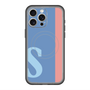 スリムプロテクションプレミアムケース with MagSafe［ オリジナル - initial color line - S blue ］