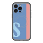 スリムプロテクションプレミアムケース with MagSafe［ オリジナル - initial color line - S blue ］