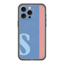 スリムプロテクションプレミアムケース with MagSafe［ オリジナル - initial color line - S blue ］