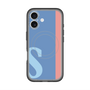 スリムプロテクションプレミアムケース with MagSafe［ オリジナル - initial color line - S blue ］