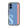 スリムプロテクションプレミアムケース with MagSafe［ オリジナル - initial color line - S blue ］