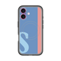 スリムプロテクションプレミアムケース with MagSafe［ オリジナル - initial color line - S blue ］