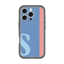 スリムプロテクションプレミアムケース with MagSafe［ オリジナル - initial color line - S blue ］