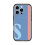 スリムプロテクションプレミアムケース with MagSafe［ オリジナル - initial color line - S blue ］