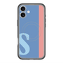 スリムプロテクションプレミアムケース with MagSafe［ オリジナル - initial color line - S blue ］