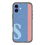 スリムプロテクションプレミアムケース with MagSafe［ オリジナル - initial color line - S blue ］