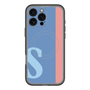 スリムプロテクションプレミアムケース with MagSafe［ オリジナル - initial color line - S blue ］