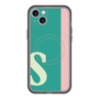 スリムプロテクションプレミアムケース with MagSafe［ オリジナル - initial color line - S green ］