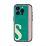 スリムプロテクションプレミアムケース with MagSafe［ オリジナル - initial color line - S green ］