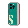 スリムプロテクションプレミアムケース with MagSafe［ オリジナル - initial color line - S green ］